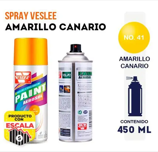 PINTURA SPRAY AMARILLO VESLEE