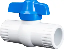 LLAVE DE PASO 1 1/4" PVC LISA GRACIELA 