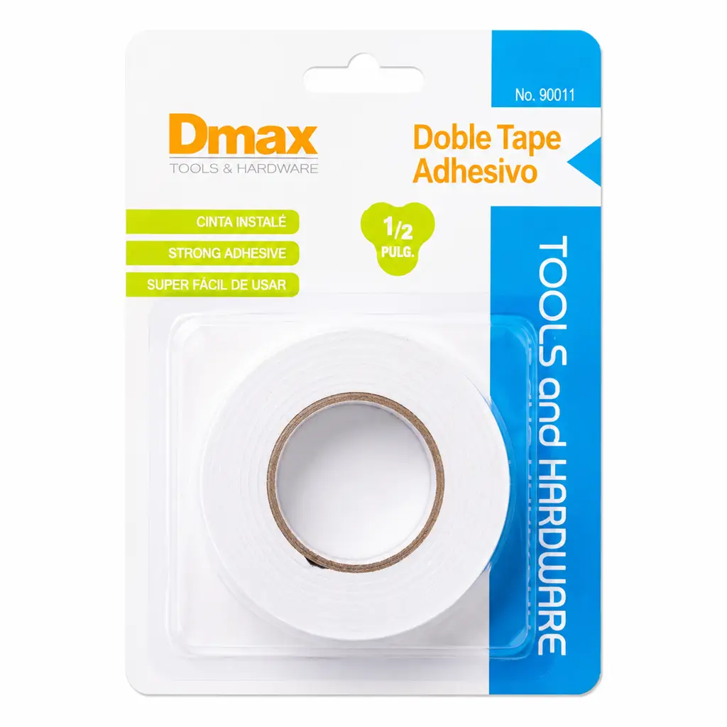Cinta doble cara de espuma EVA marca Dimax de 1.75 metros para montaje en interiores 1