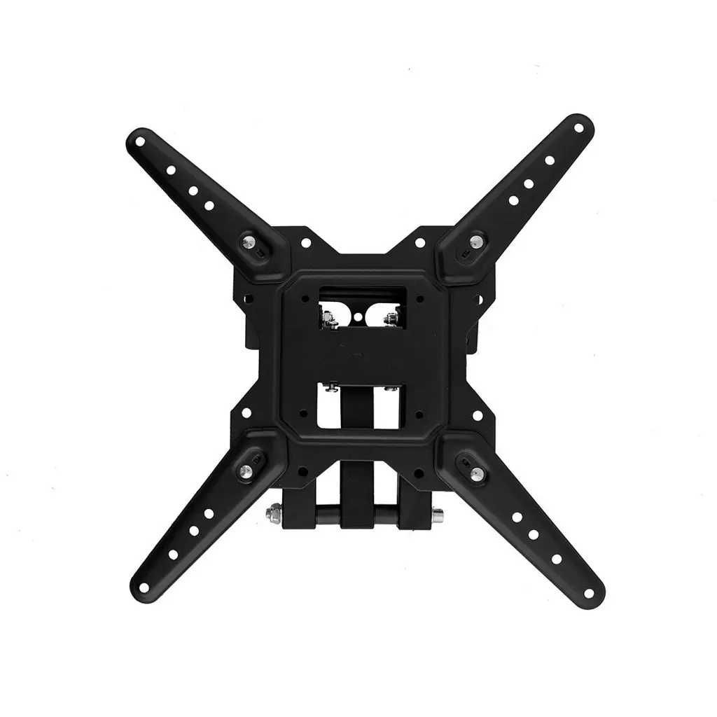 Soporte de pared articulado fabricado en acero negro para pantallas y televisores 2