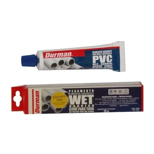 PEGAMENTO PVC WET DRY AZUL 25GR DURMAN