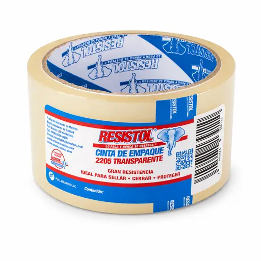 CINTA DE EMPAQUE TRANSPARENTE 2" X 100 YARDAS RESISTOL