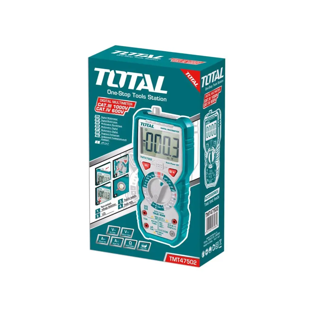 TESTER MULTIMETRO DIGITAL TOTAL — vista 2