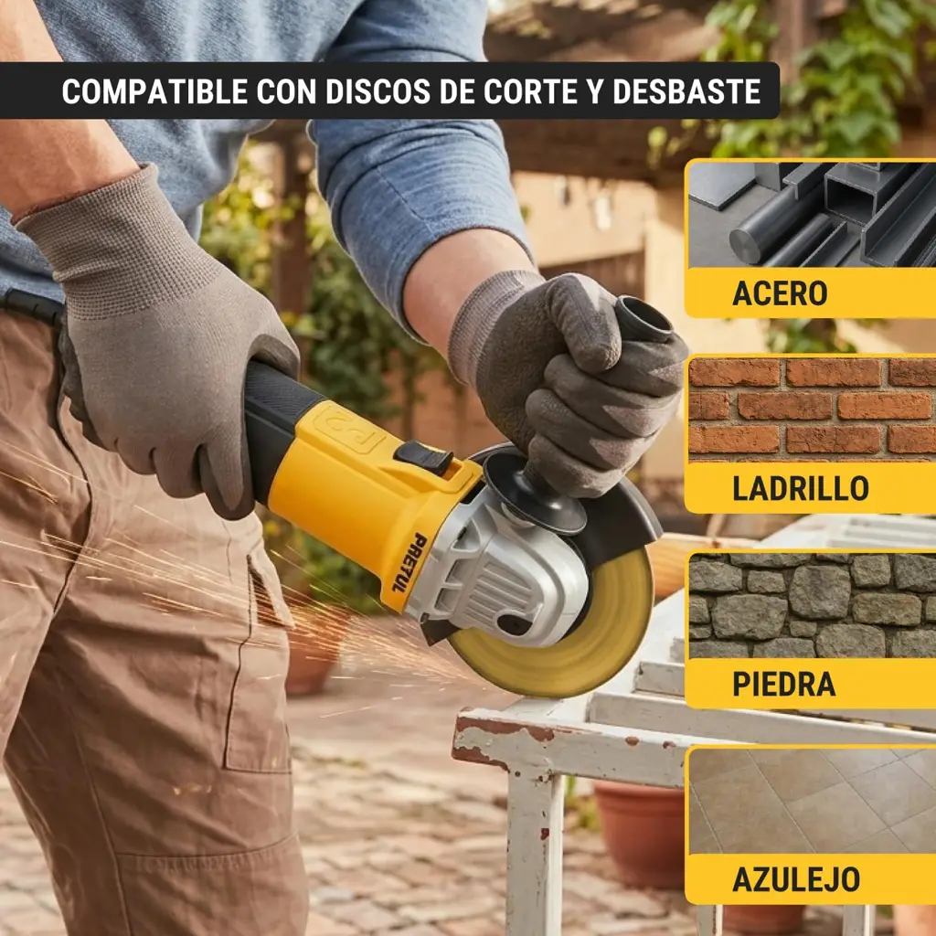 Esmeriladora Angular (Gallina) 4-1/2" Truper - Dismaco