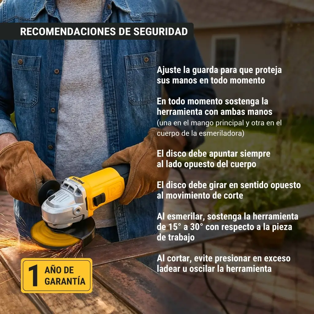 Esmeriladora angular de 4 y media pulgadas Truper modelo ESMA-4-1/2P2 gallina para cortar metal y concreto venta en Dismaco