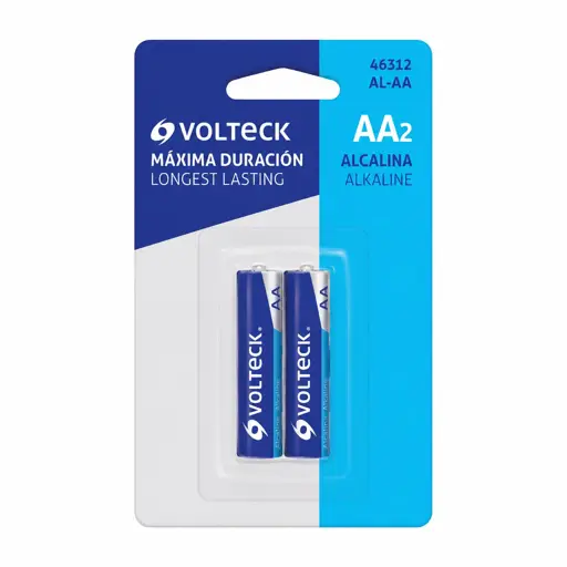 BATERIA ALCALINA AA VOLTECK (2 UNIDADES)