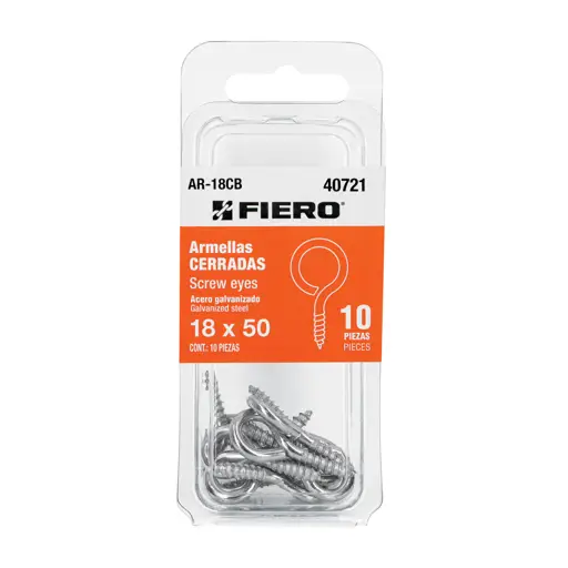 GANCHO OJO CERRADO 18X50 FIERO (10 UNIDADES)