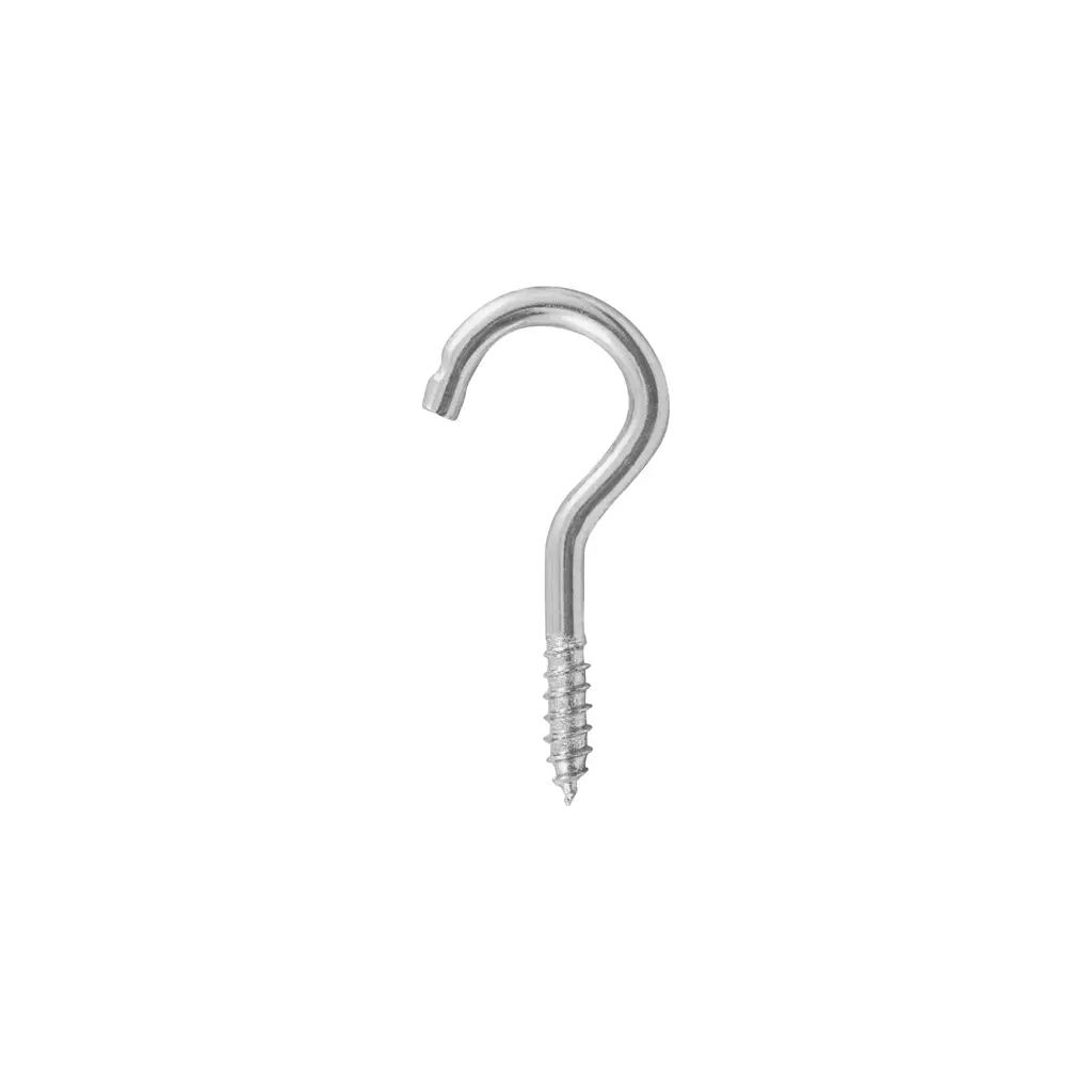 Paquete de ganchos de ojo abierto tipo armella marca Fiero de acero galvanizado 2