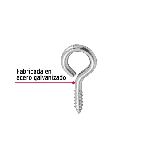 GANCHO OJO CERRADO 19X60 FIERO (8 UNIDADES)