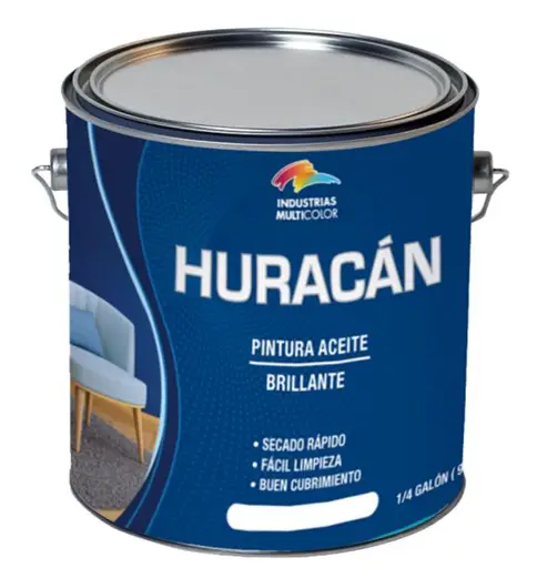 HURACAN PINTURA EN ACEITE BRILLANTE INDUSTRIAS MULTICOLOR