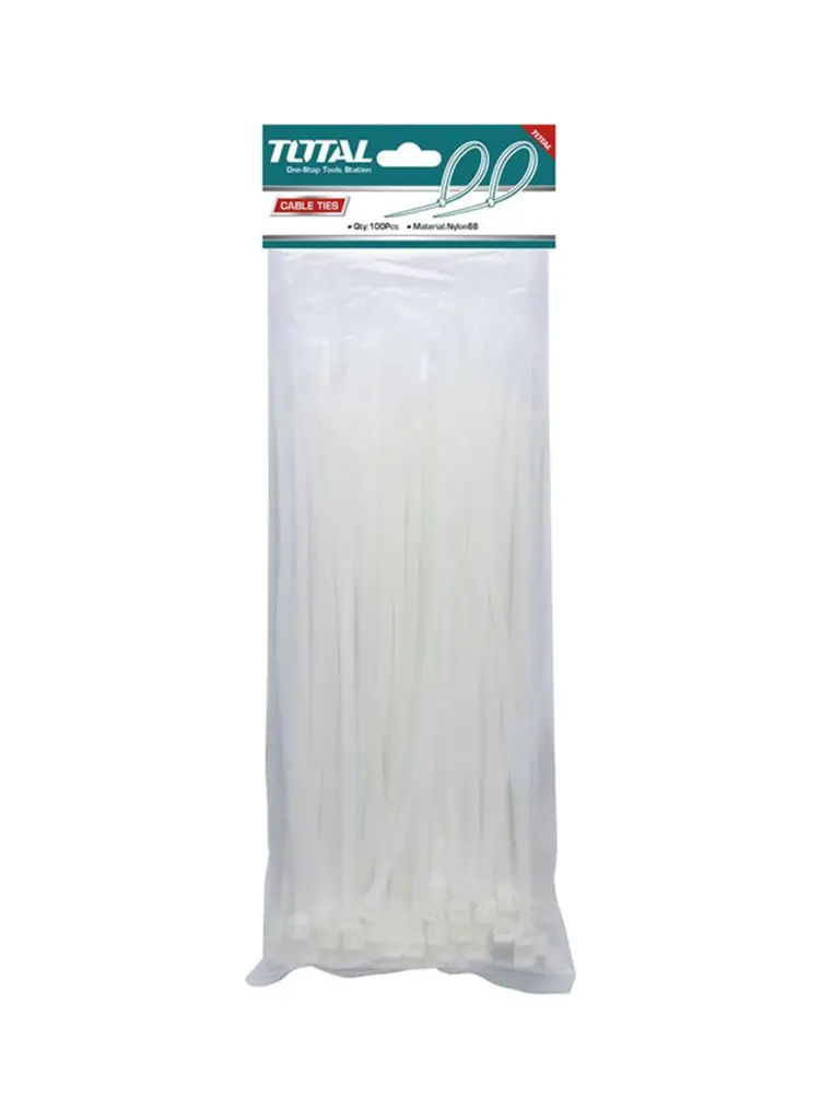 AMARRA PLASTICA BLANCA 12" 4.8MMx300MM 100 PIEZAS