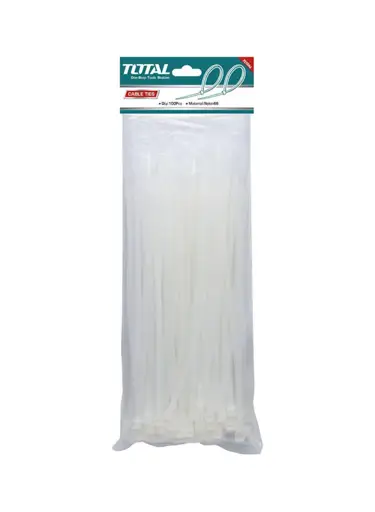 AMARRA PLASTICA BLANCA 12" 4.8MMx300MM 100 PIEZAS