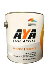 AYA PINTURA EN ACEITE INDUSTRIAS MULTICOLOR