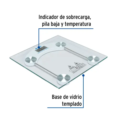 BASCULA DIGITAL TRANSPARENTE FOSET