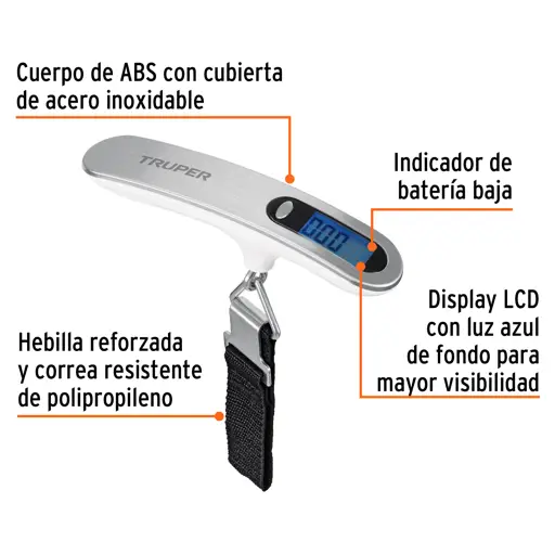ROMANA ELECTRONICA EQUIPAJE 50KG TRUPER