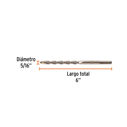 BROCA PARA CONCRETO 5/16X6 TRUPER