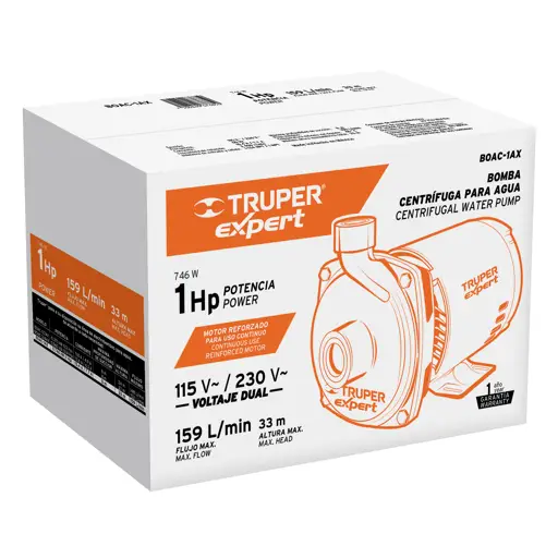 BOMBA CENTRIGUA 1 HP TRUPER EXPERT
