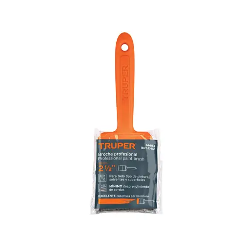 BROCHA 2-1/2" MANGO PLASTICO TRUPER