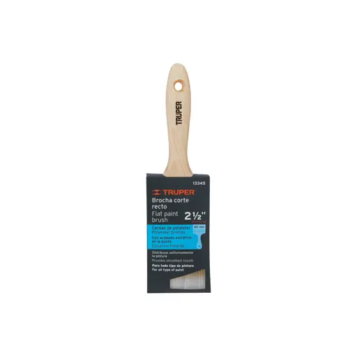 BROCHA 2-1/2" MANGO DE MADERA TRUPER