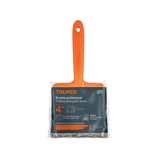 BROCHA 4" MANGO PLASTICO TRUPER