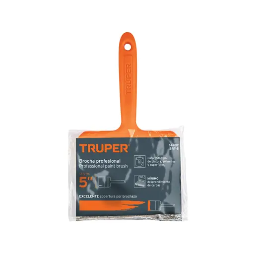 BROCHA 5" MANGO PLASTICO TRUPER