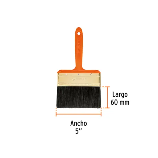 BROCHA 5" MANGO PLASTICO TRUPER
