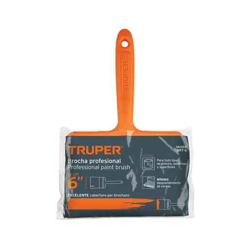 BROCHA 6" MANGO PLASTICO TRUPER