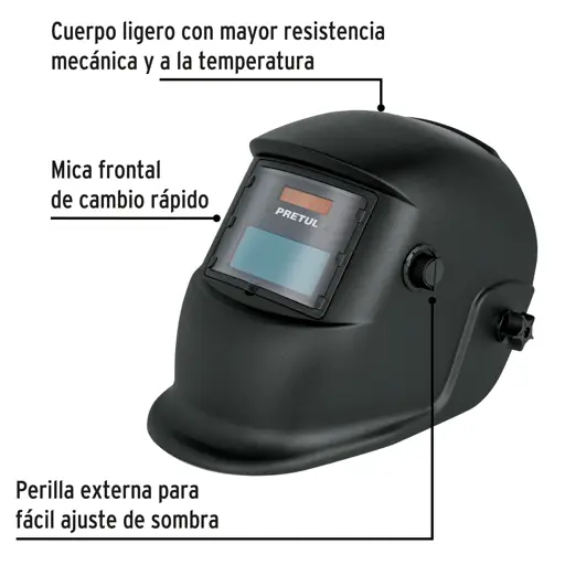 MASCARA NEGRA PARA SOLDAR ELECTRONICA PRETUL