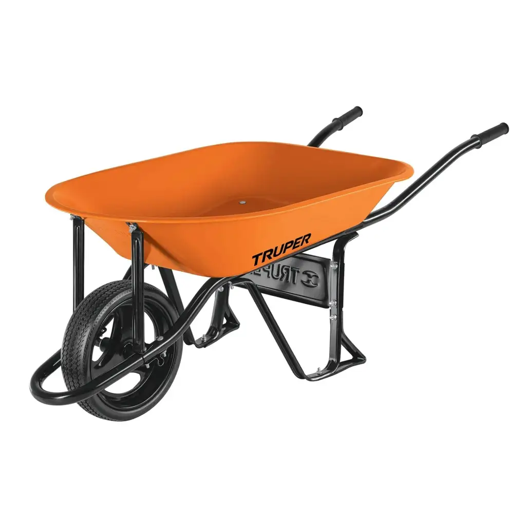 CARRETILLO METALICO 65L LLANTA SOLIDA TRUPER