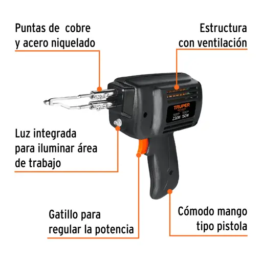 CAUTIN TIPO PISTOLA 230W TRUPER