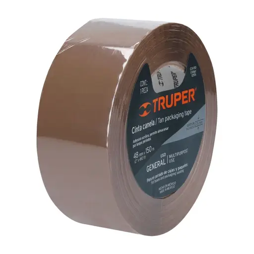CINTA DE EMPAQUE CAFE 48MMX150M TRUPER