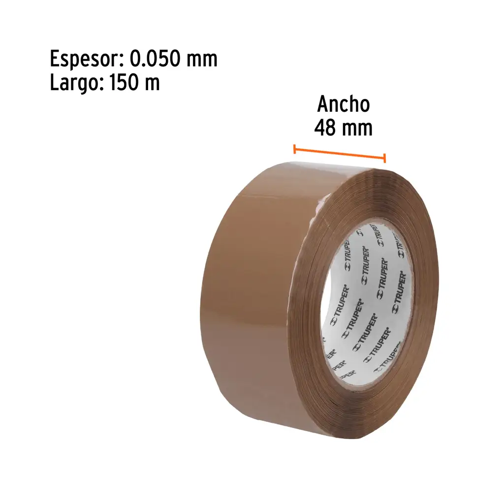 CINTA DE EMPAQUE CAFE 48MMX150M TRUPER — vista 2