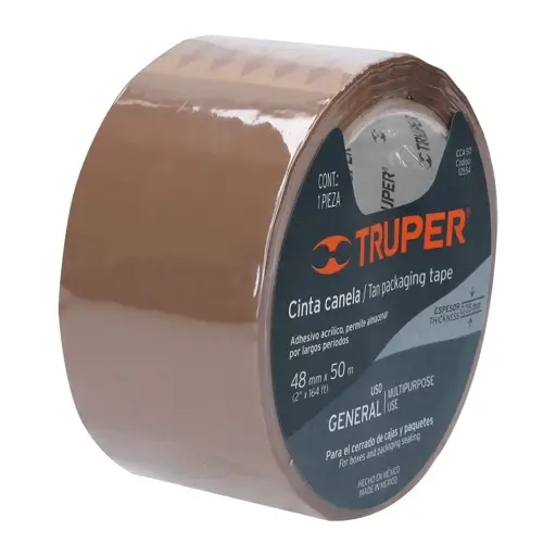 CINTA DE EMPAQUE CAFE 48MMX50M TRUPER