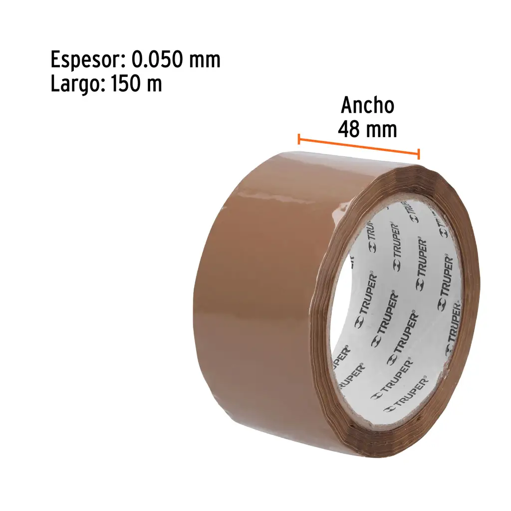 CINTA DE EMPAQUE CAFE 48MMX50M TRUPER — vista 2