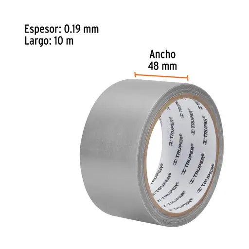 CINTA PARA DUCTO 2 PULGADAS X 10MTS TRUPER