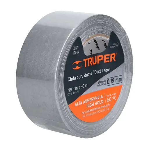 CINTA PARA DUCTO 2 PULGADAS X 30MTS TRUPER