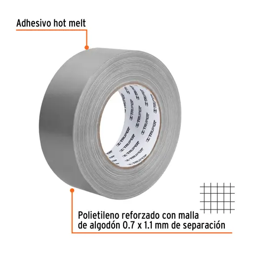 CINTA PARA DUCTO 2 PULGADAS X 50MTS TRUPER