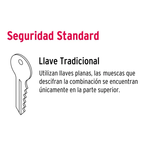 CERRADURA CON LLAVE MANIJA NEGRO MATE HERMEX