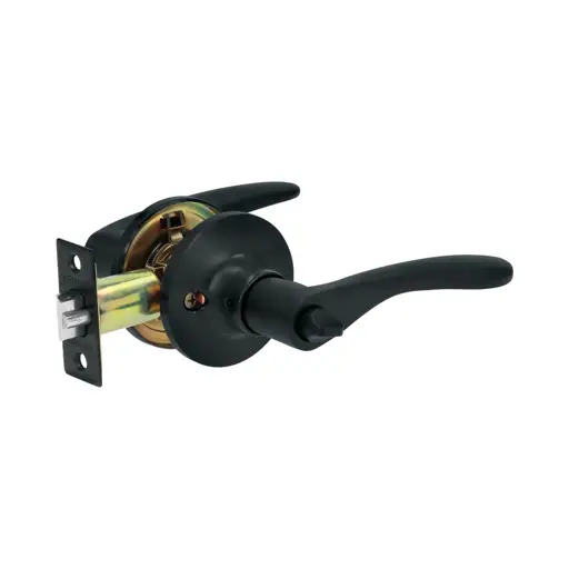 CERRADURA CON LLAVE MANIJA NEGRO MATE HERMEX