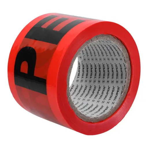 CINTA PLASTICA PELIGRO ROJA 100M TRUPER