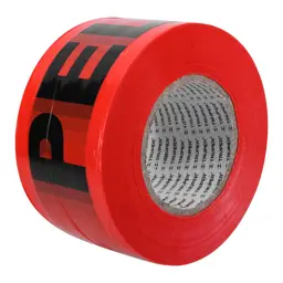 CINTA PLASTICA PELIGRO ROJA 305M TRUPER
