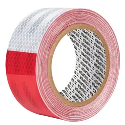 CINTA REFLECTIVA 9MX2" ROJO/BLANCO TRUPER