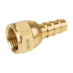 ACOPLE DE LATON PARA GAS ESPIGA 3/8 TRUPER