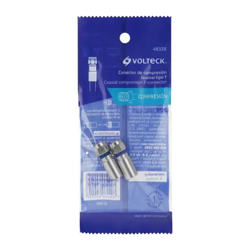 FITING DE COMPRESION COAXIAL VOLTECK (2 UNIDADES)