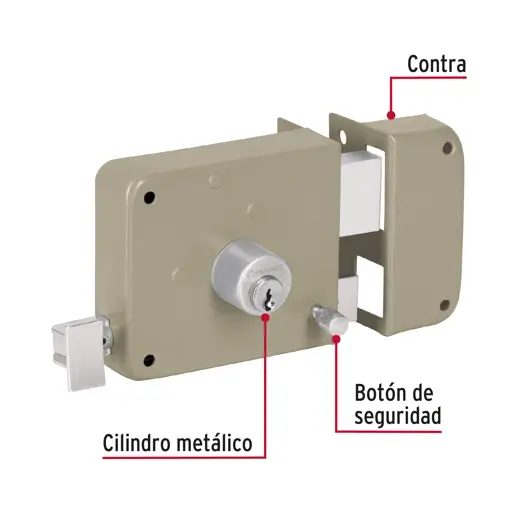LLAVIN SOBREPONER DERECHO DOBLE PASO HERMEX