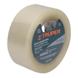 CINTA DE EMPAQUE TRANSPARENTE 48MMX150M TRUPER