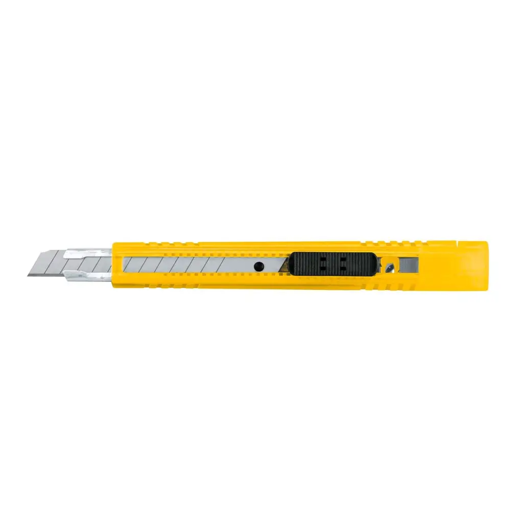 CUTTER 9MM PLASTICO PARA CARTON REFORZADO PRETUL