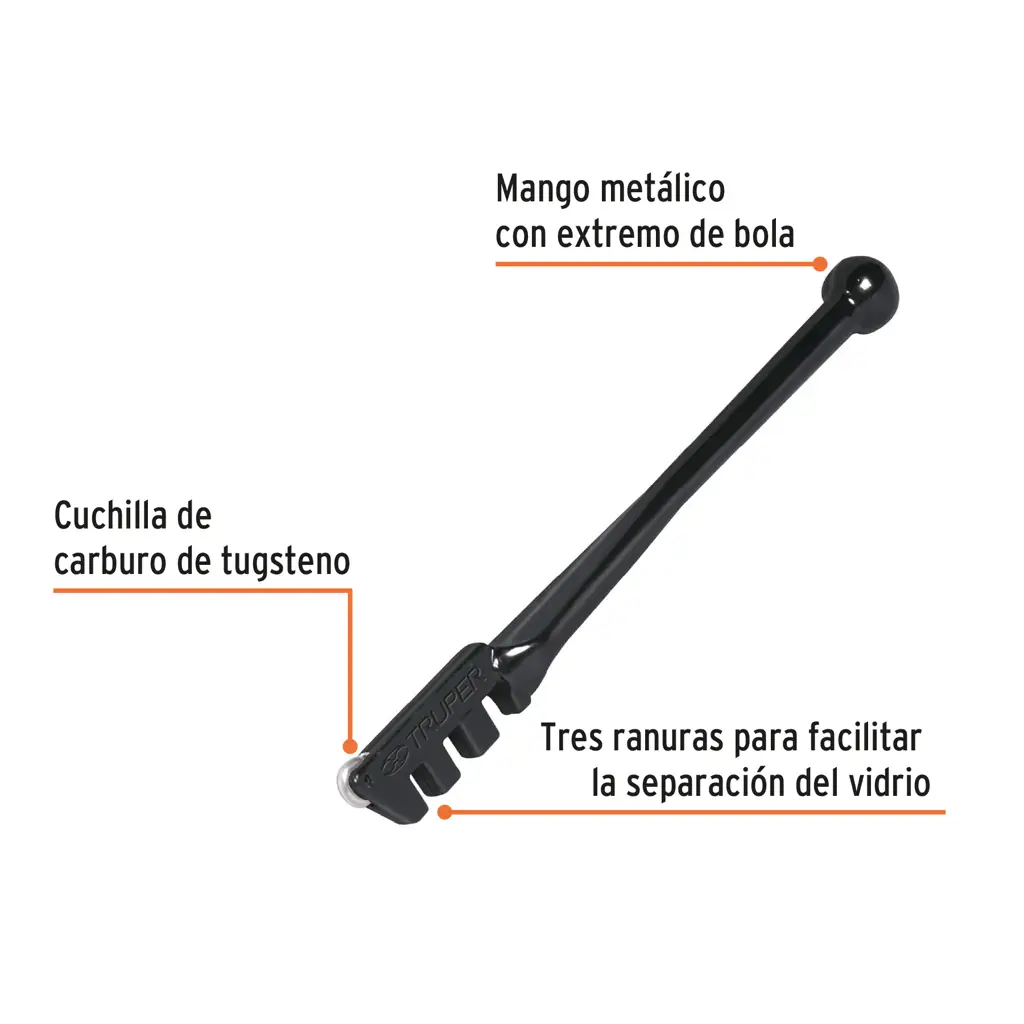 CORTADORA PARA VIDRIO 1 CUCHILLA TRUPER — vista 3