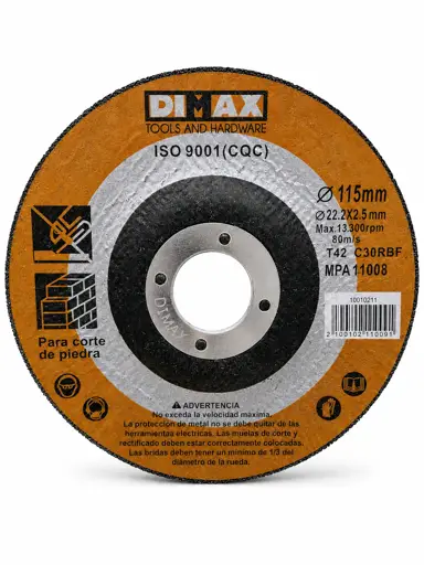 DISCO ESMERILAR 42X26X13 DIMAX