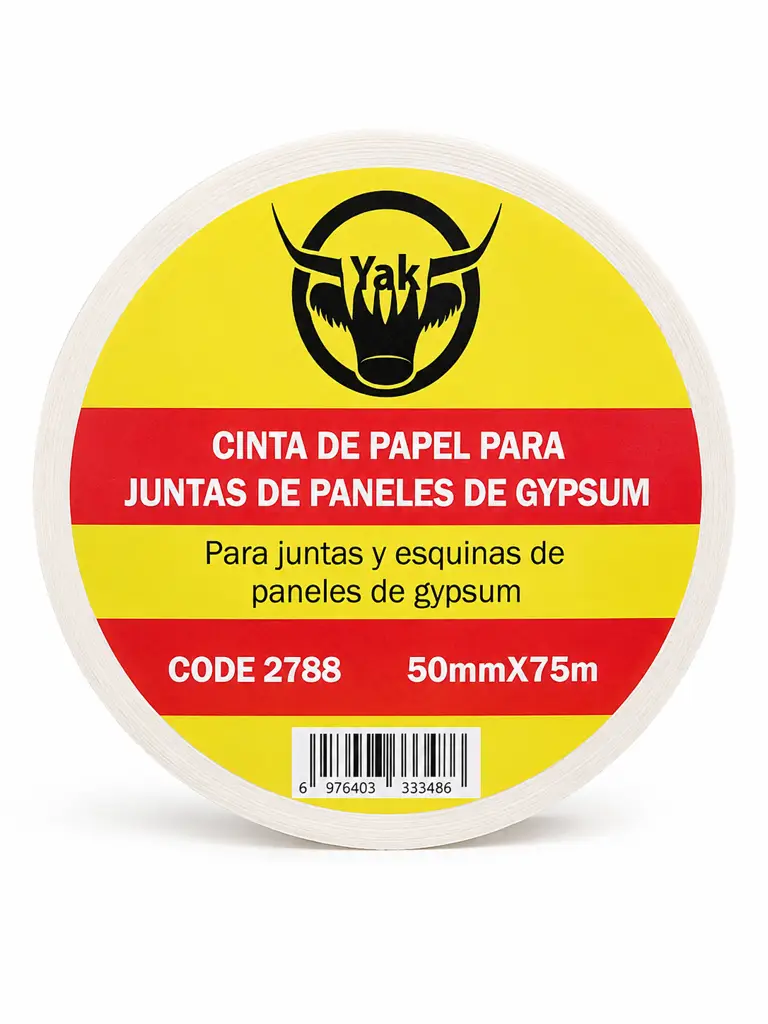 Rollo de cinta de papel de 50 milímetros por 75 metros para juntas de gypsum 1
